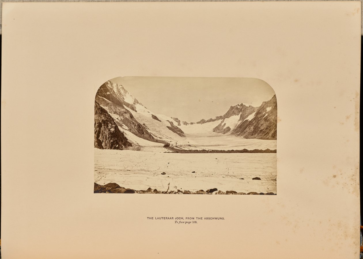 Lauteraar Joch fra nedadgående retning af Ernest H. Edwards
