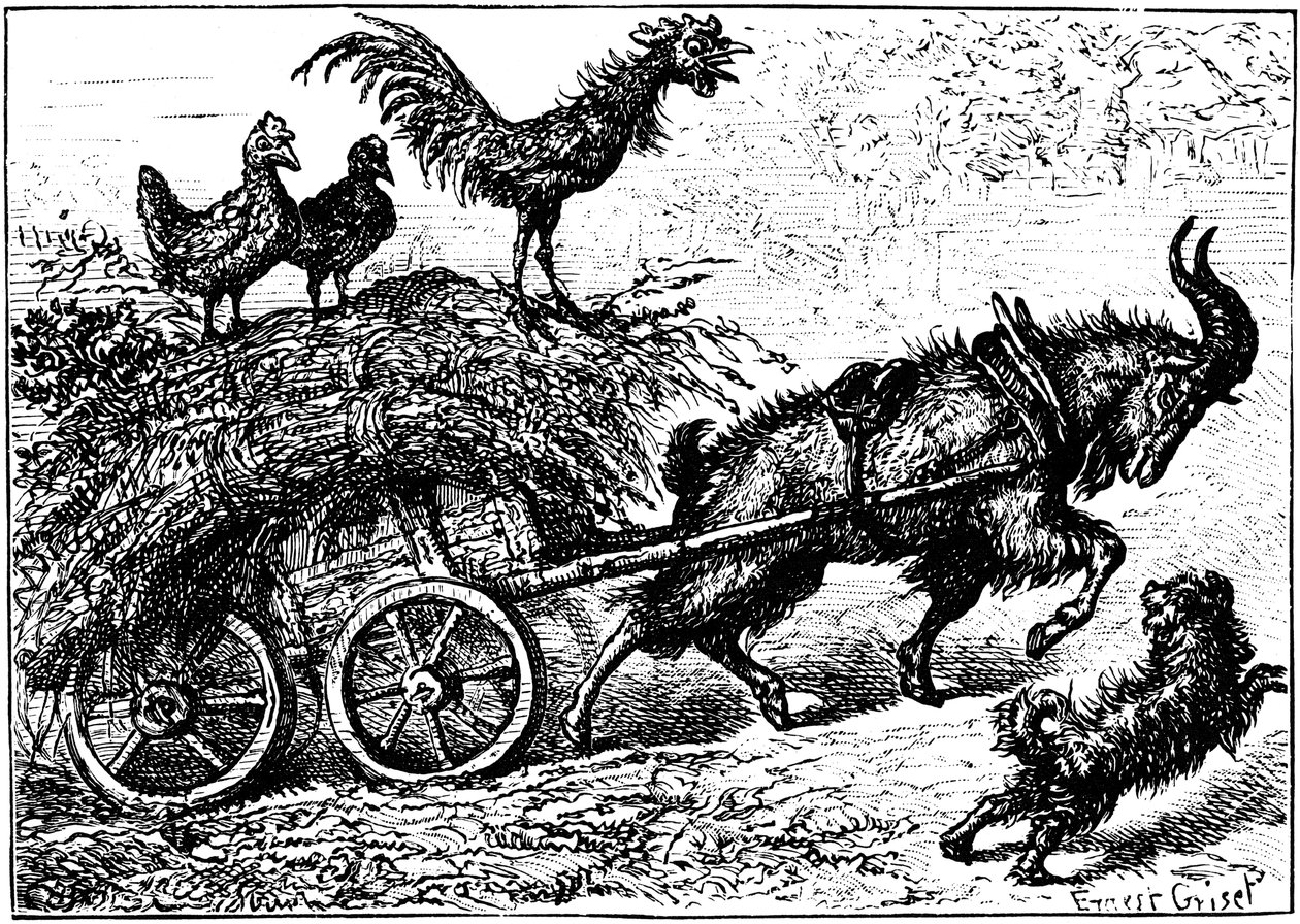 Illustration fra børnebogen Little Bo-Peep, c1880. af Ernest Henry Griset
