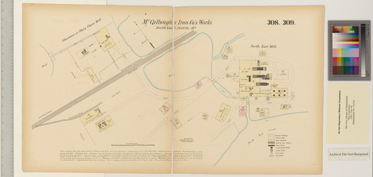 McCulloughs Iron Co., Northeast Creek, Maryland, Hexamer General Surveys af Ernest Hexamer