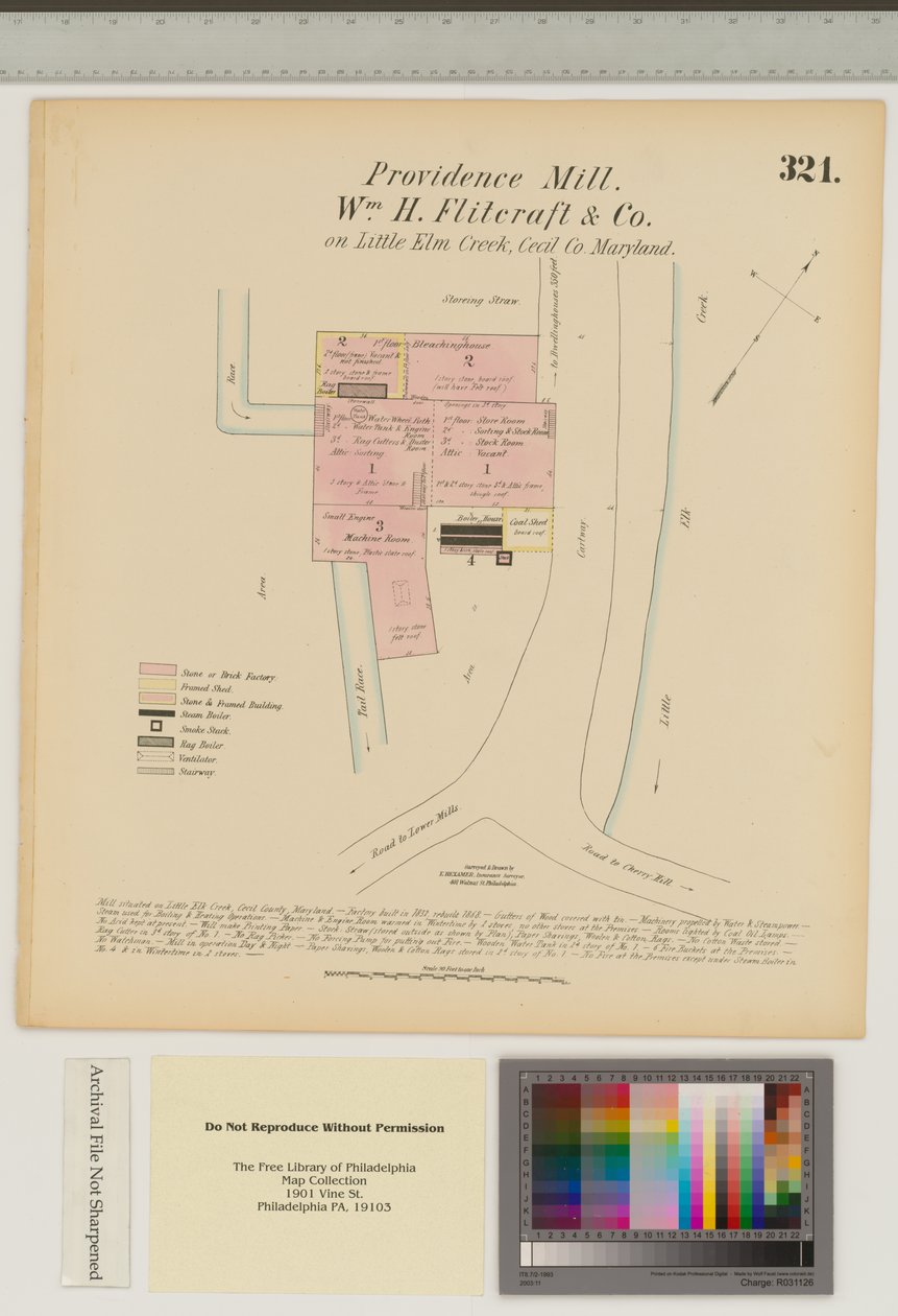 Providence Mill, Little Elk Creek, Maryland, Hexamer General Surveys af Ernest Hexamer