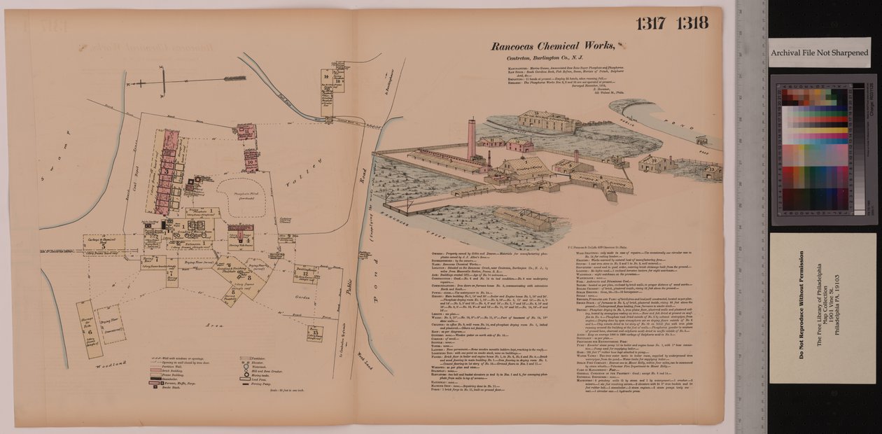 Bind 14, Rancocas Chemical Works, Hexamer General Surveys, Burlington, New Jersey, 1878 af Ernest Hexamer