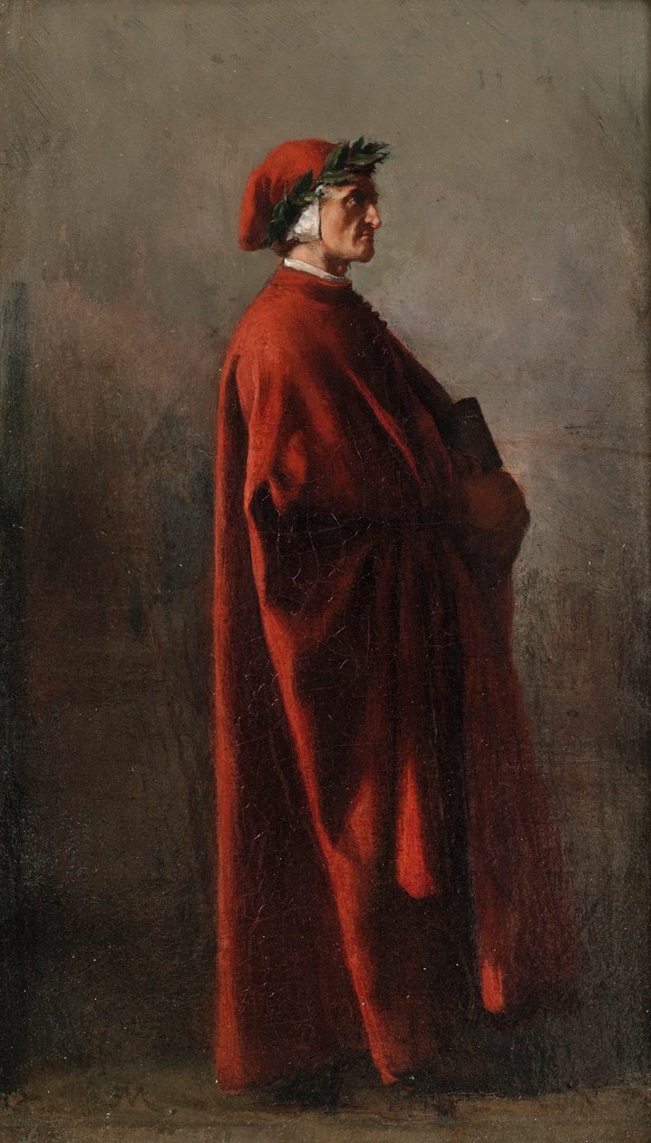 Dante Alighieri 1265-1321. af Jean Louis Ernest Meissonier