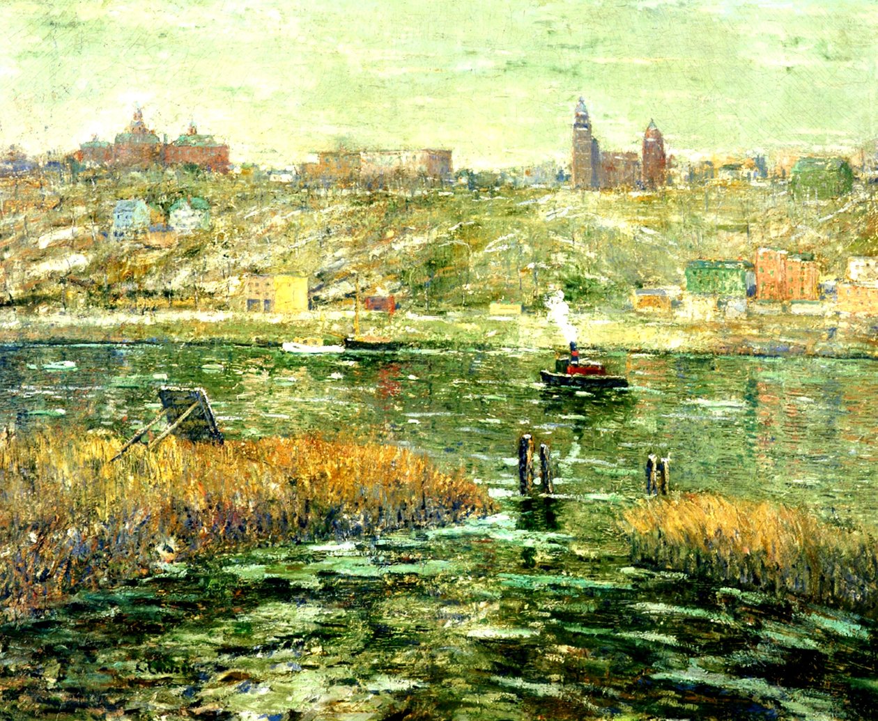Harlem River, ca. 1913-15 af Ernest Lawson