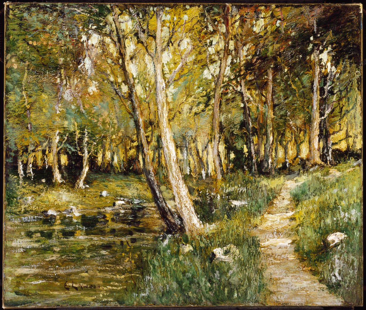 Landskab af Ernest Lawson
