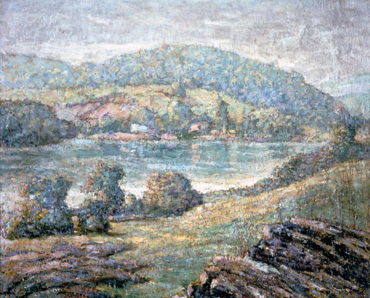 Morning Light, River Valley, Connecticut, 1919 af Ernest Lawson