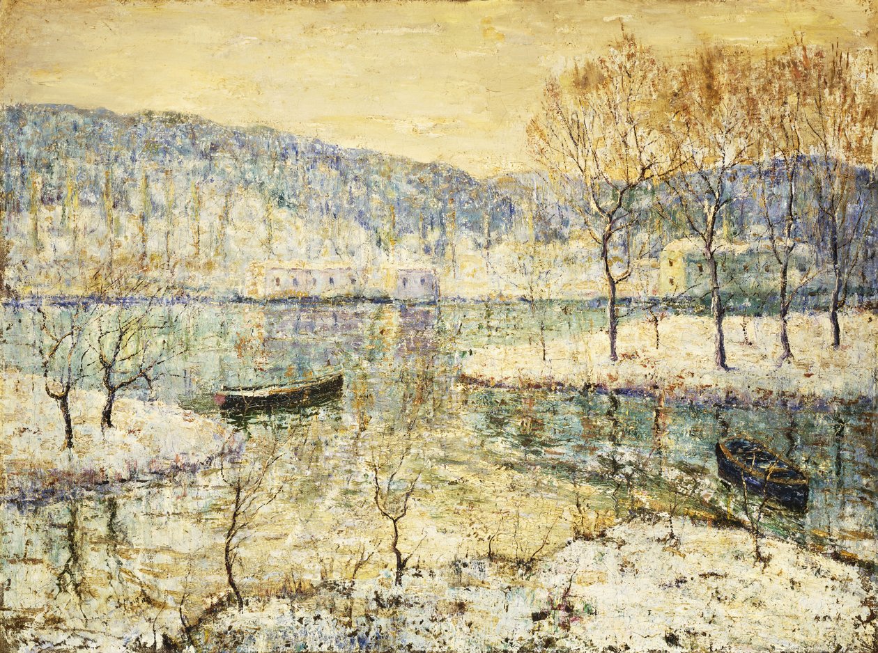 Vinterstrøm af Ernest Lawson