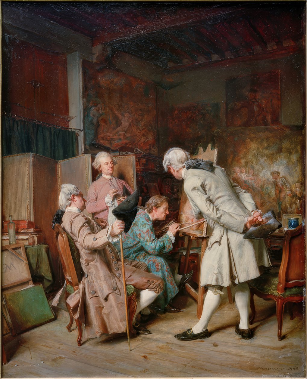 Maleri elskere af Ernest Meissonier