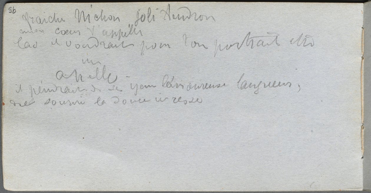 Skitsebog, side 95: Noter. af Jean Louis Ernest Meissonier