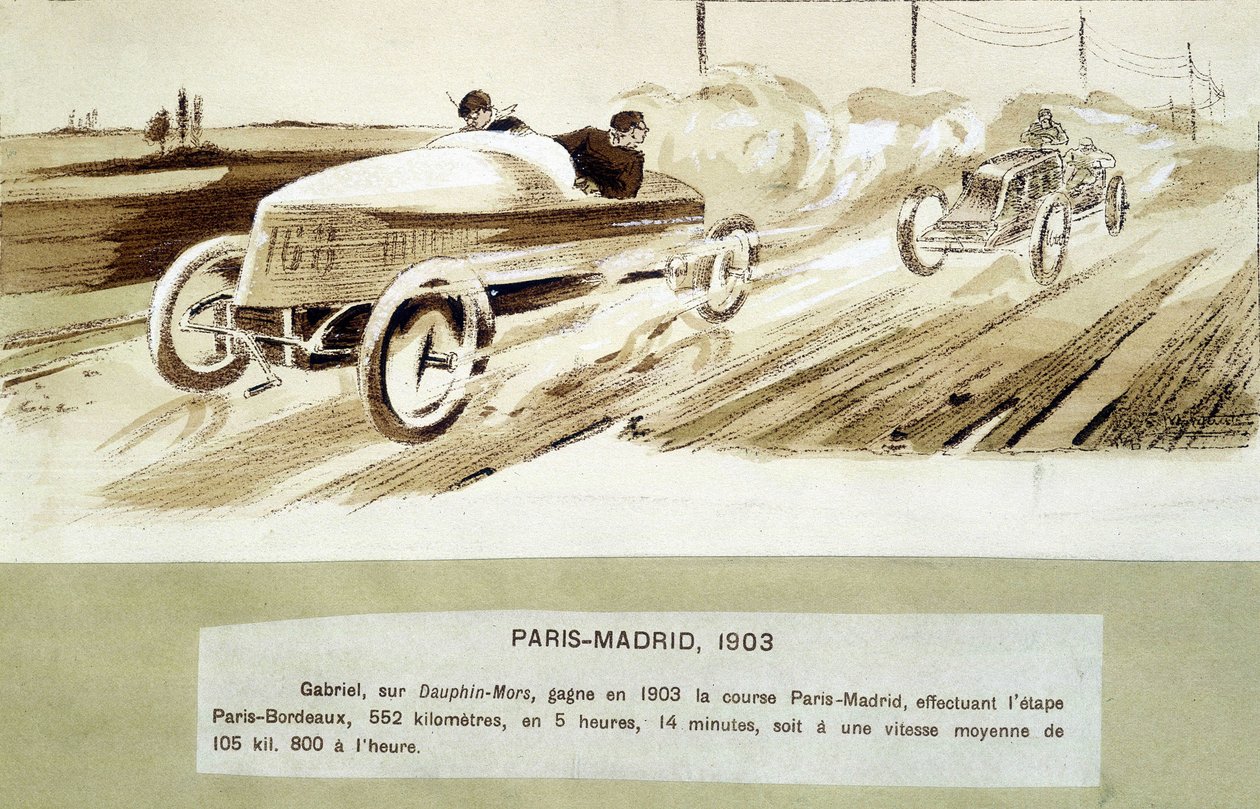 Paris-Madrid-løbet af Ernest Montaut