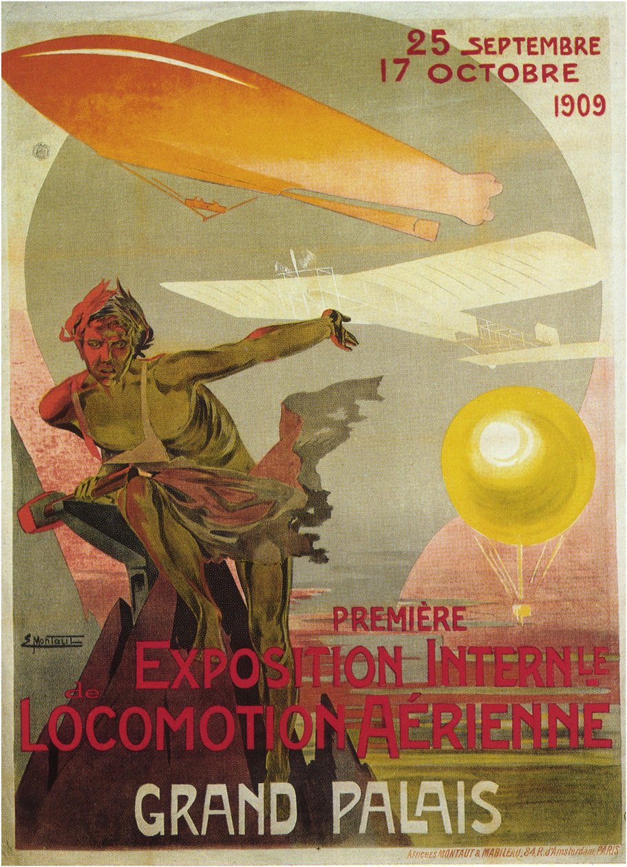 Det første Air Locomotion Show, 1909 af Ernest Montaut