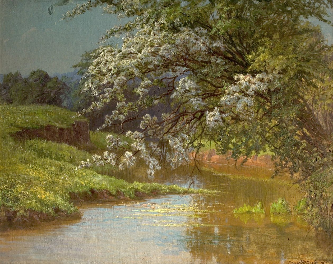 maj blomstrer, 1910 af Ernest Owen Cooke