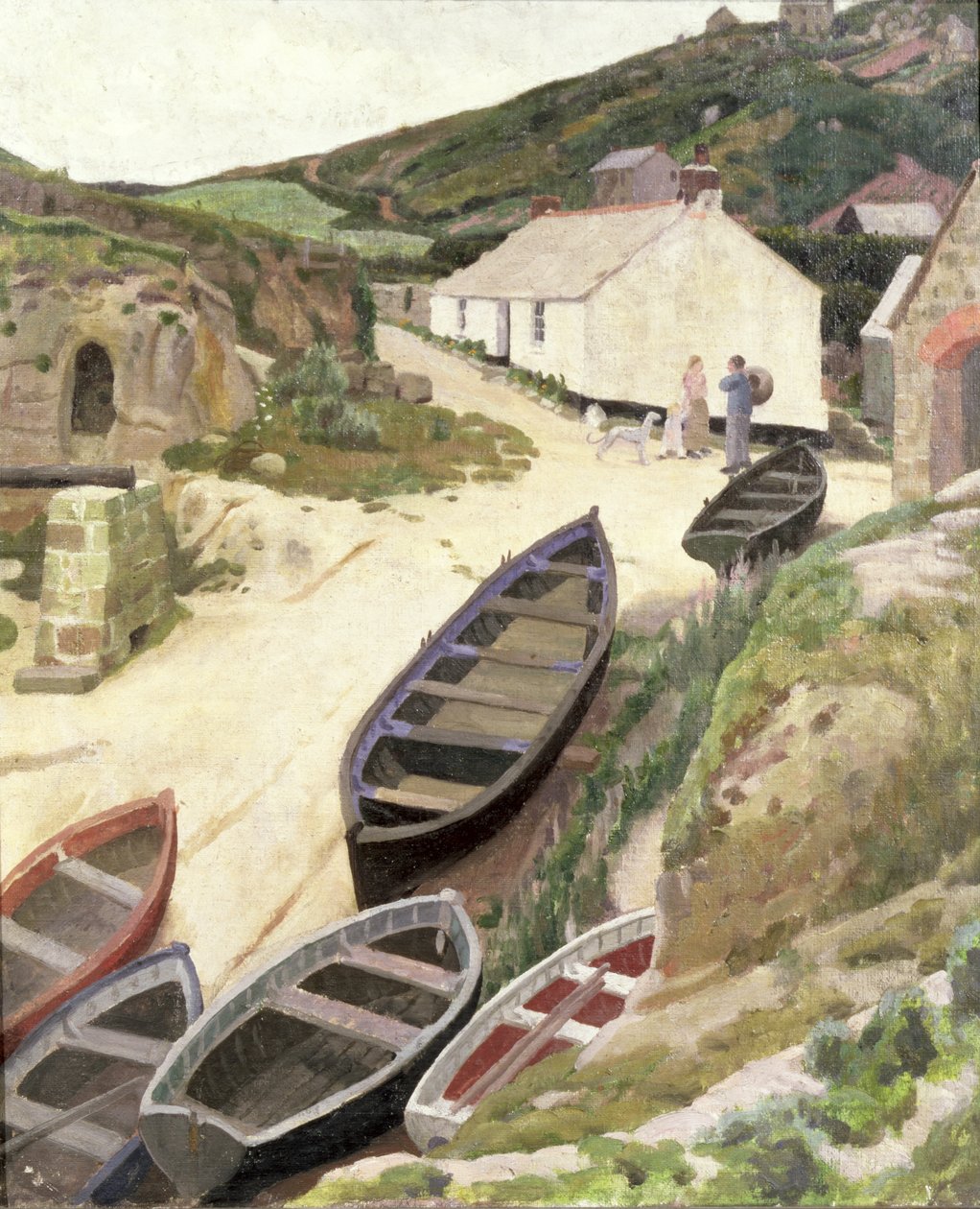 Porthgwarra, Cornwall af Ernest Procter