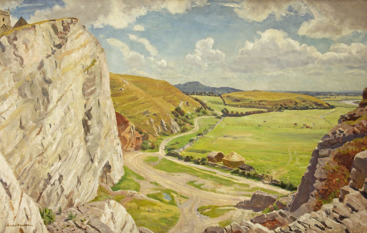 Op ad bakke fra nord af Ernest Procter