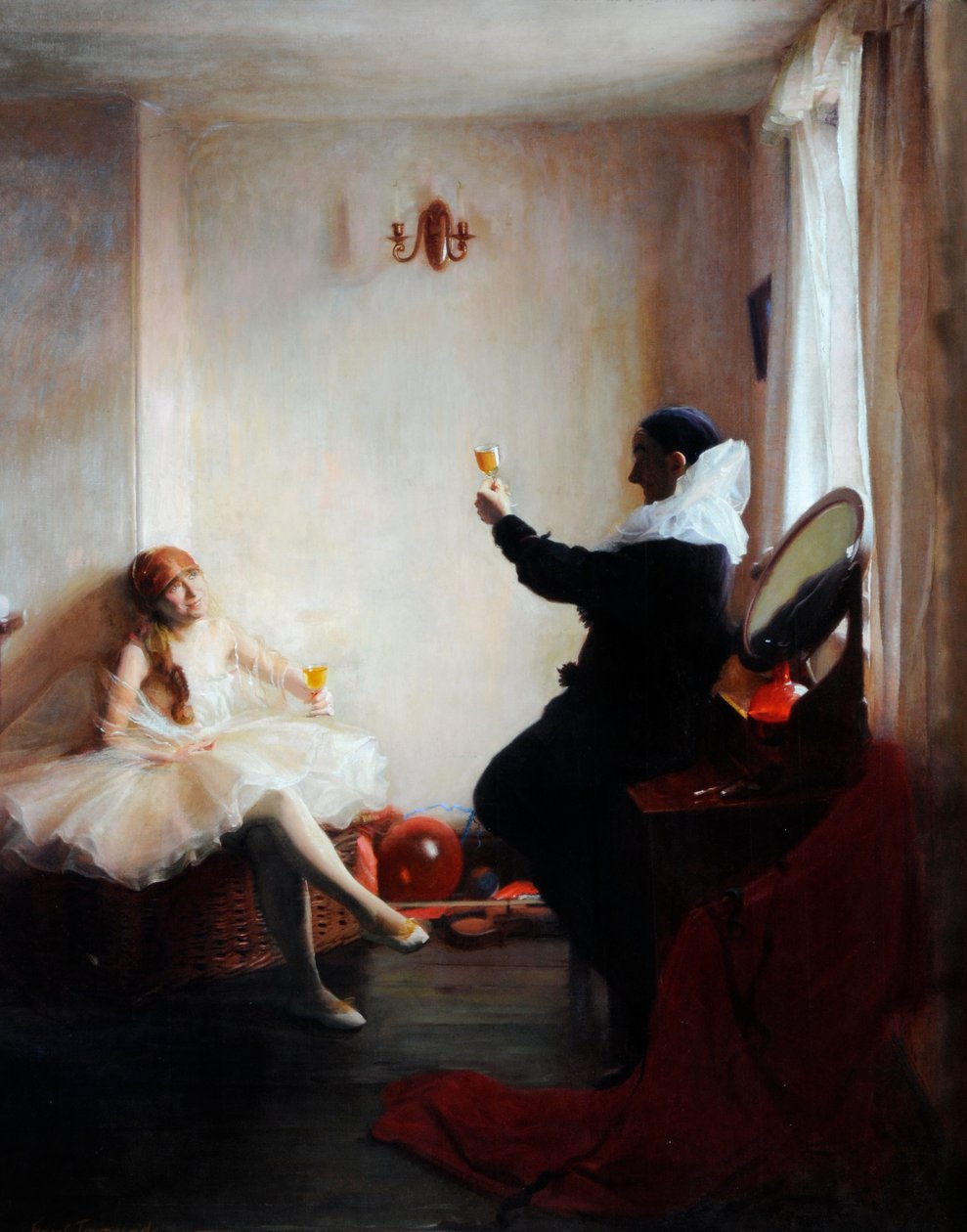 A Matinee Interval (olie på lærred) af Ernest Townsend