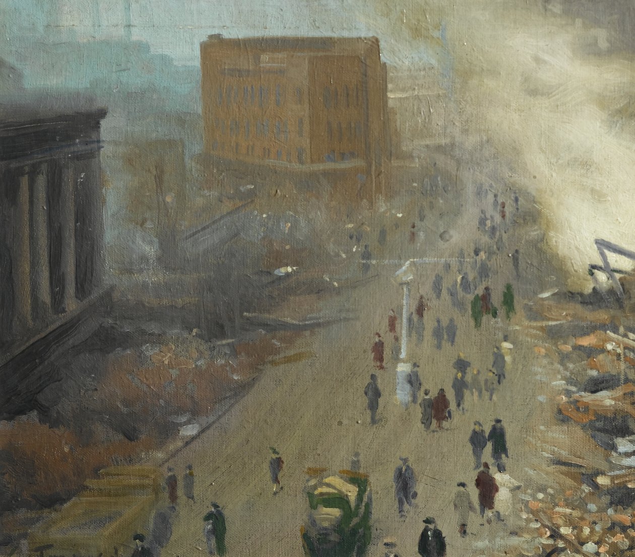 Den nye orden i Europa, bombede Coventry november 1940, 1940 af Ernest Townsend