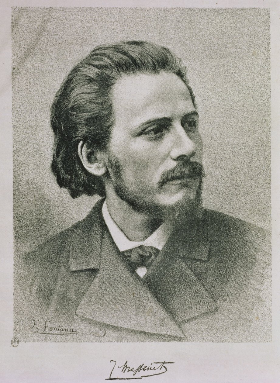 Jules Emile Massenet (1842-1912) af Ernesto Fontana