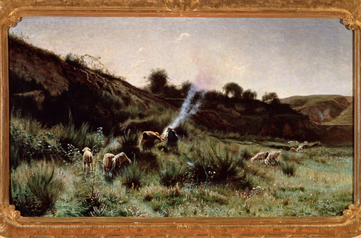 Efterår (olie på lærred af Ernesto Rayper