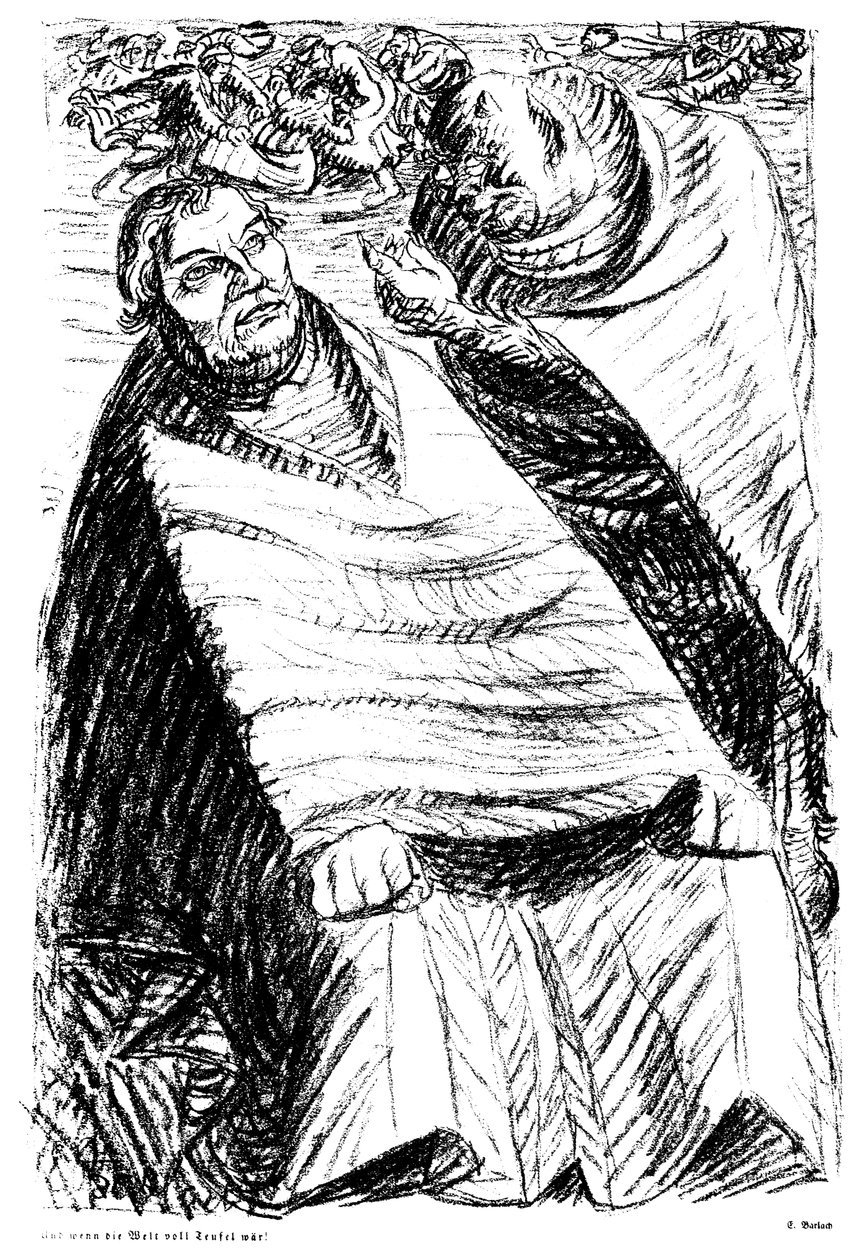 Og hvis verden var fuld af djævle! af Ernst Barlach
