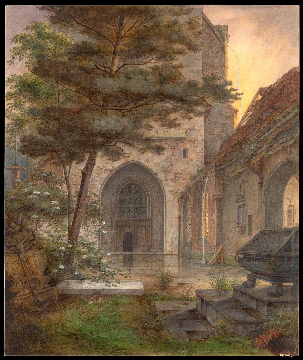 En portal for en kirke af Ernst Ferdinand Oehme