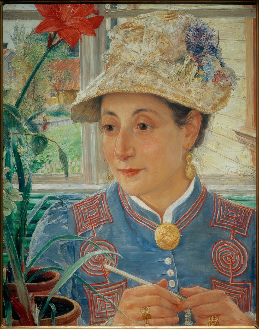 Portræt af Jeanette Rubenson af Ernst Josephson