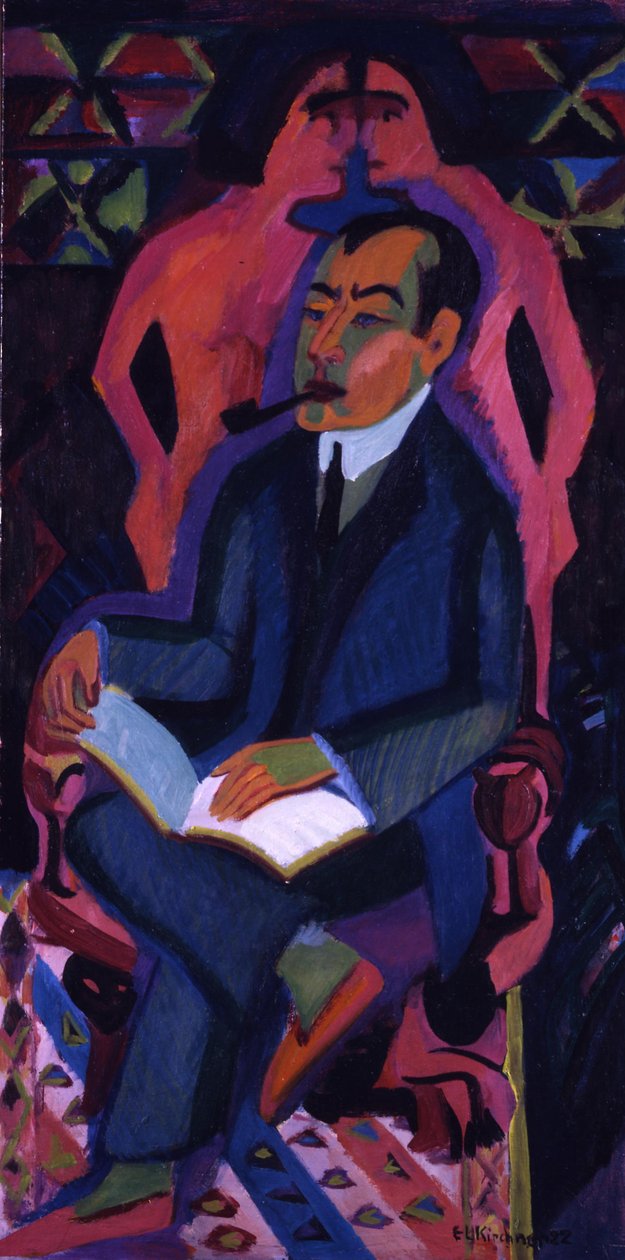 Portræt af kunsthandler Manfred Schames af Ernst Ludwig Kirchner