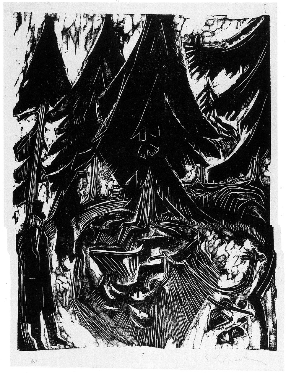  Sanatoriumsspaziergang af Ernst Ludwig Kirchner