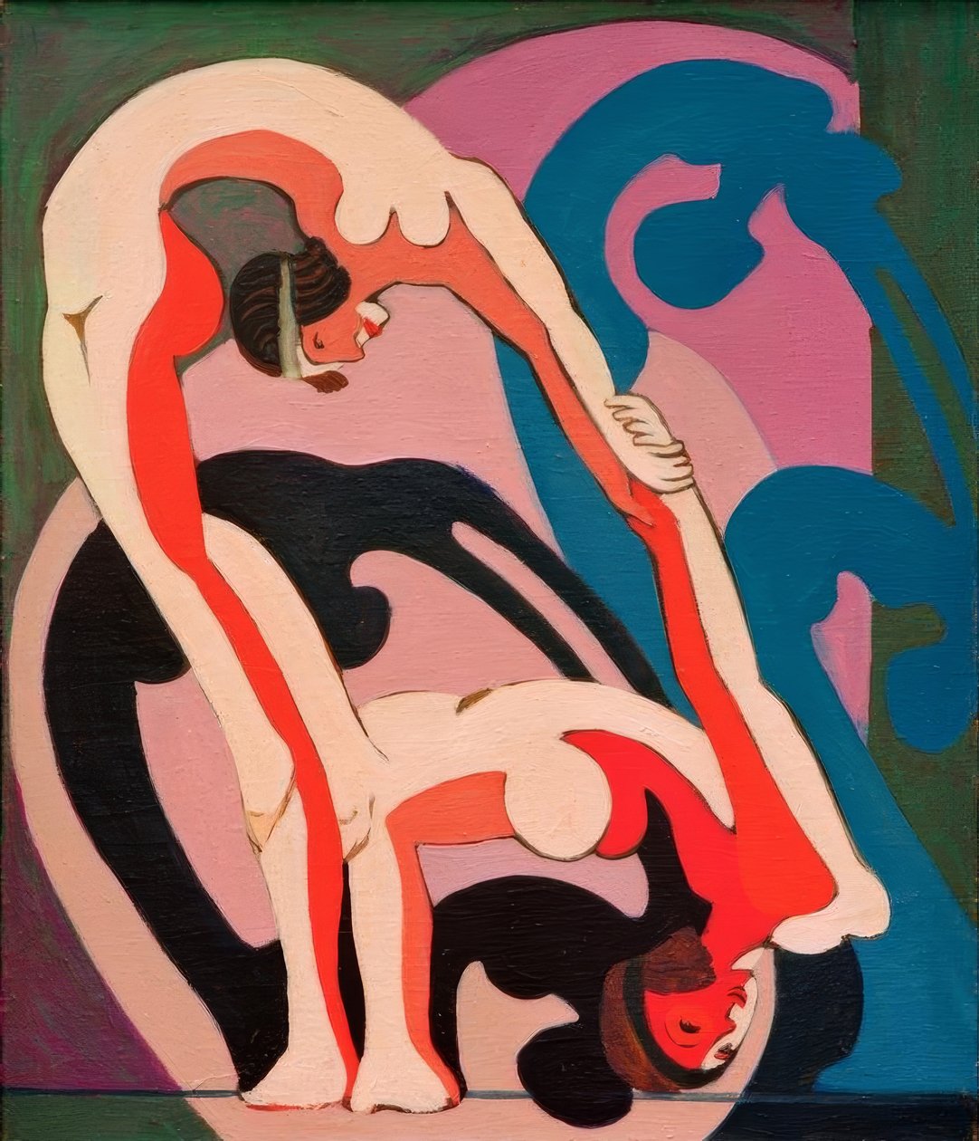 Akrobotenpar - plastik af Ernst Ludwig Kirchner