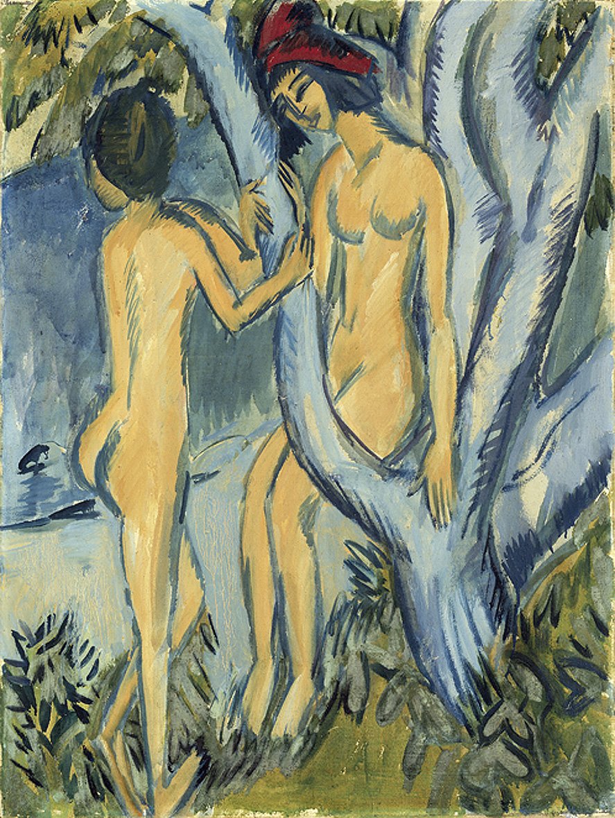 Fil på et træ af Ernst Ludwig Kirchner