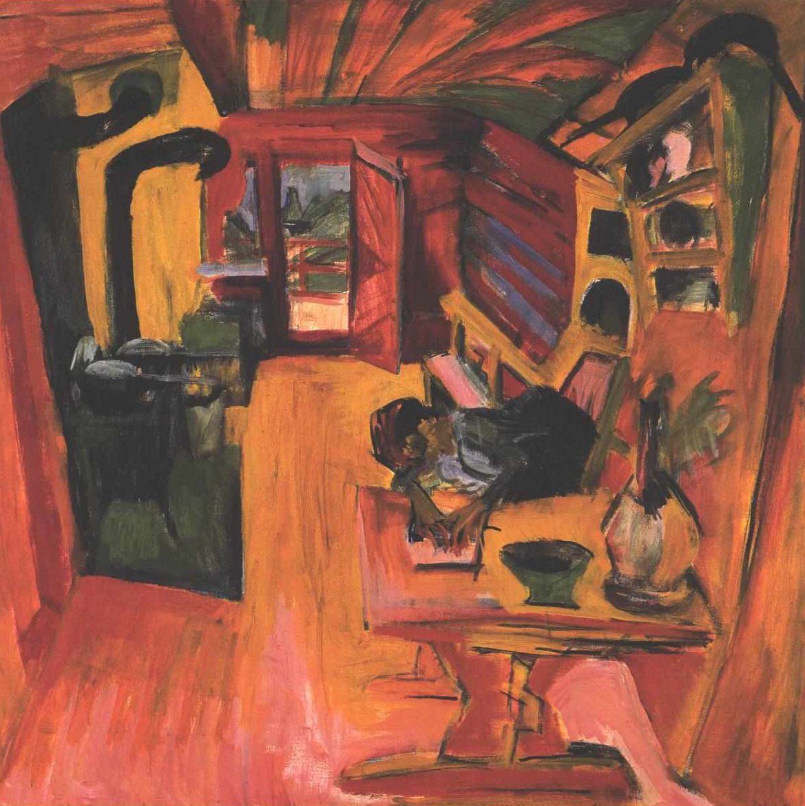Alpint køkken af Ernst Ludwig Kirchner