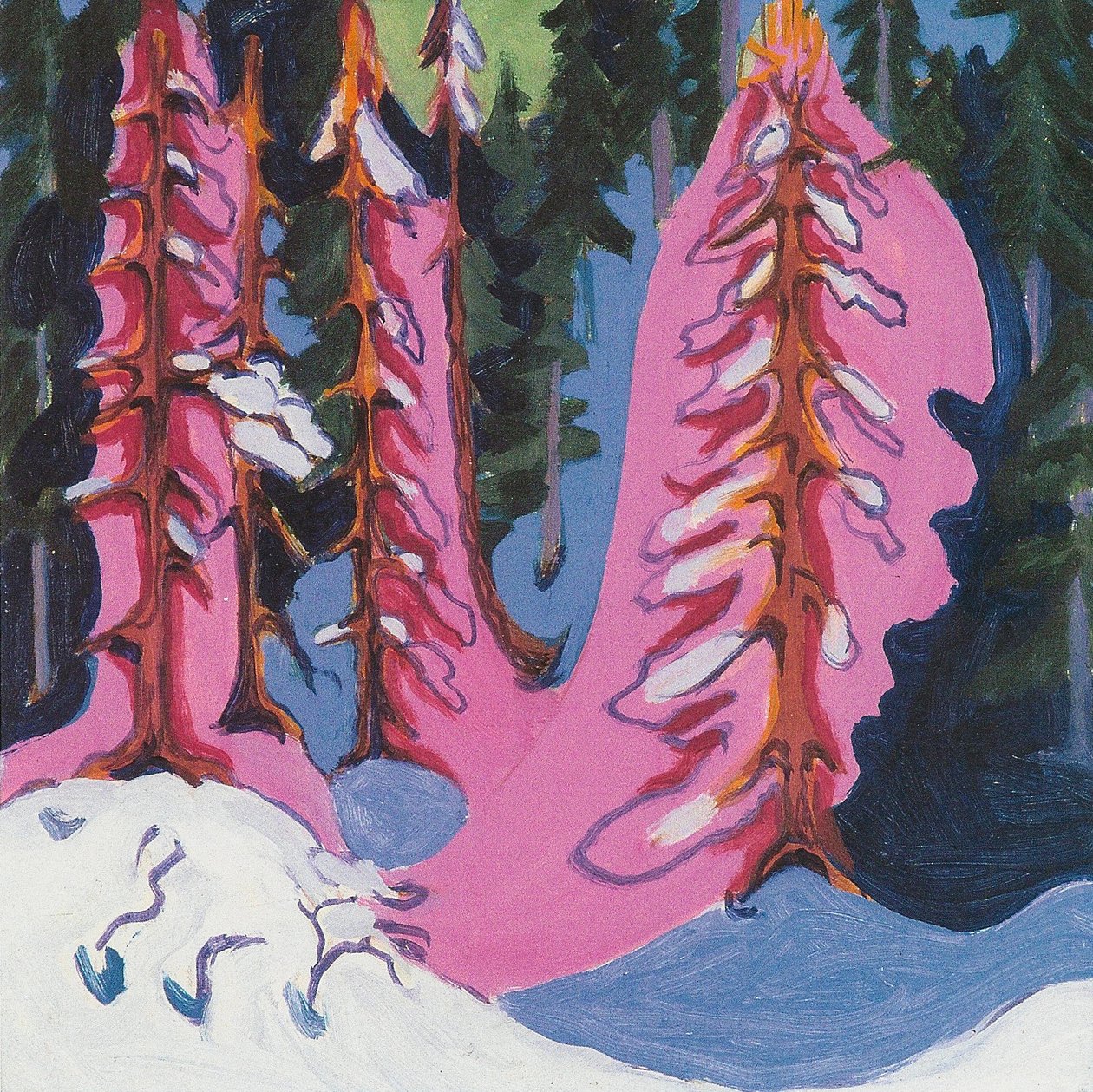 I udkanten af skoven af Ernst Ludwig Kirchner