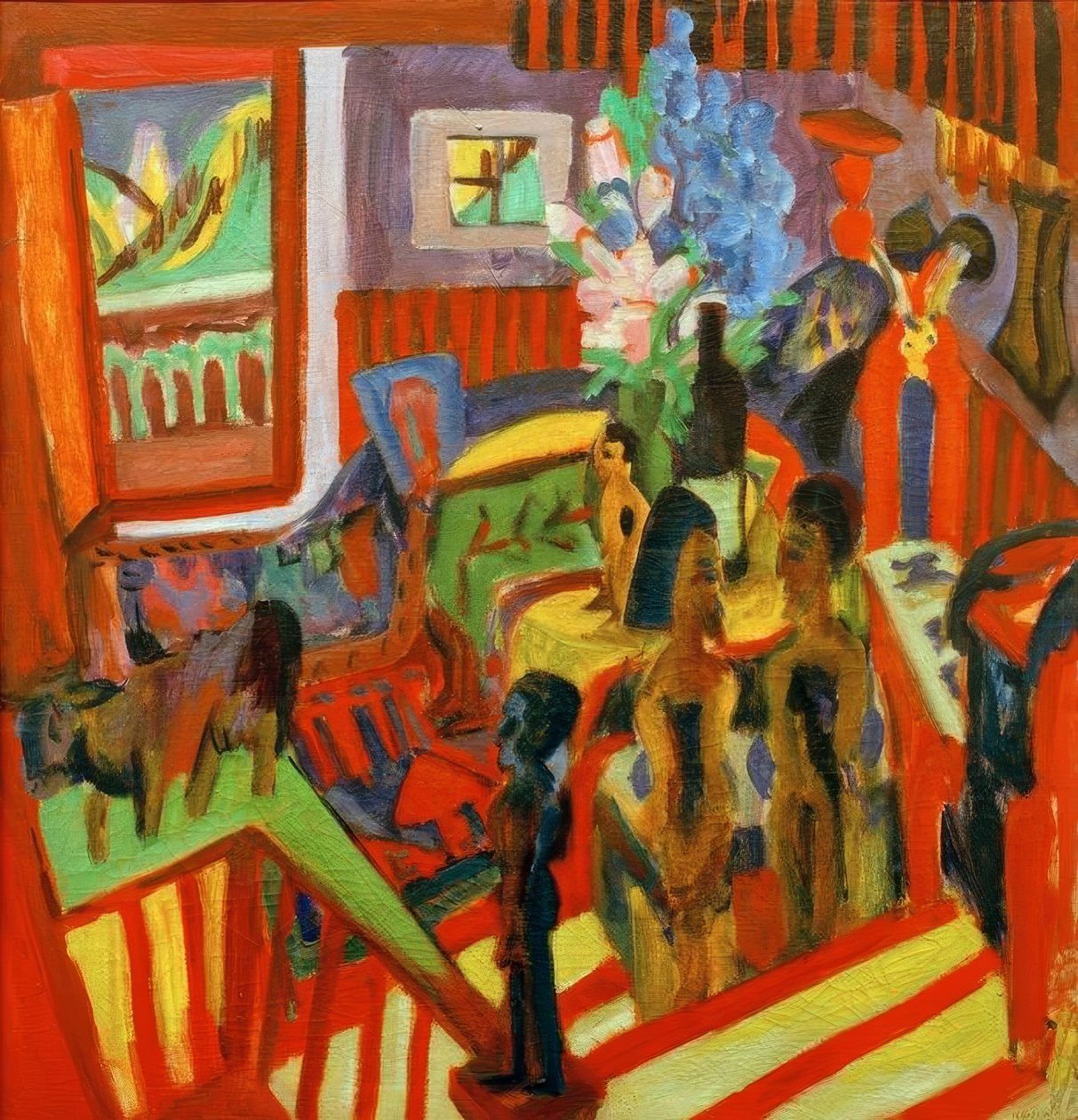Atelierecke af Ernst Ludwig Kirchner