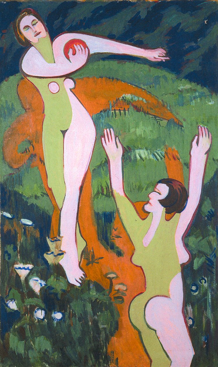 Boldspillere af Ernst Ludwig Kirchner
