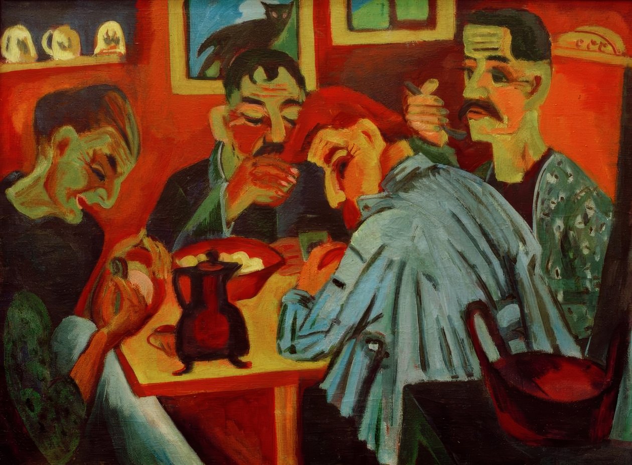 Bondefrokost af Ernst Ludwig Kirchner