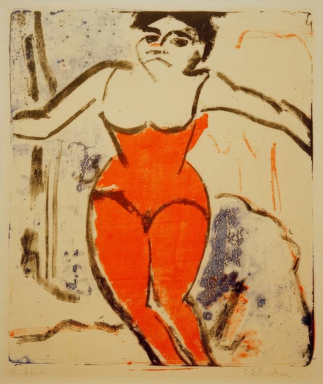 Bifald varm kunstner af Ernst Ludwig Kirchner