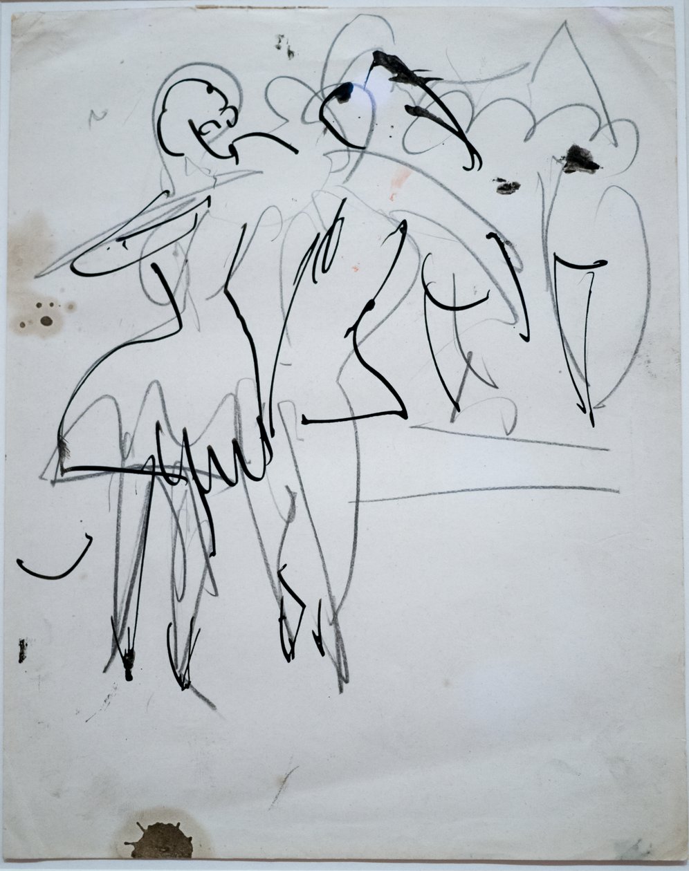 Dansepar på Variety af Ernst Ludwig Kirchner