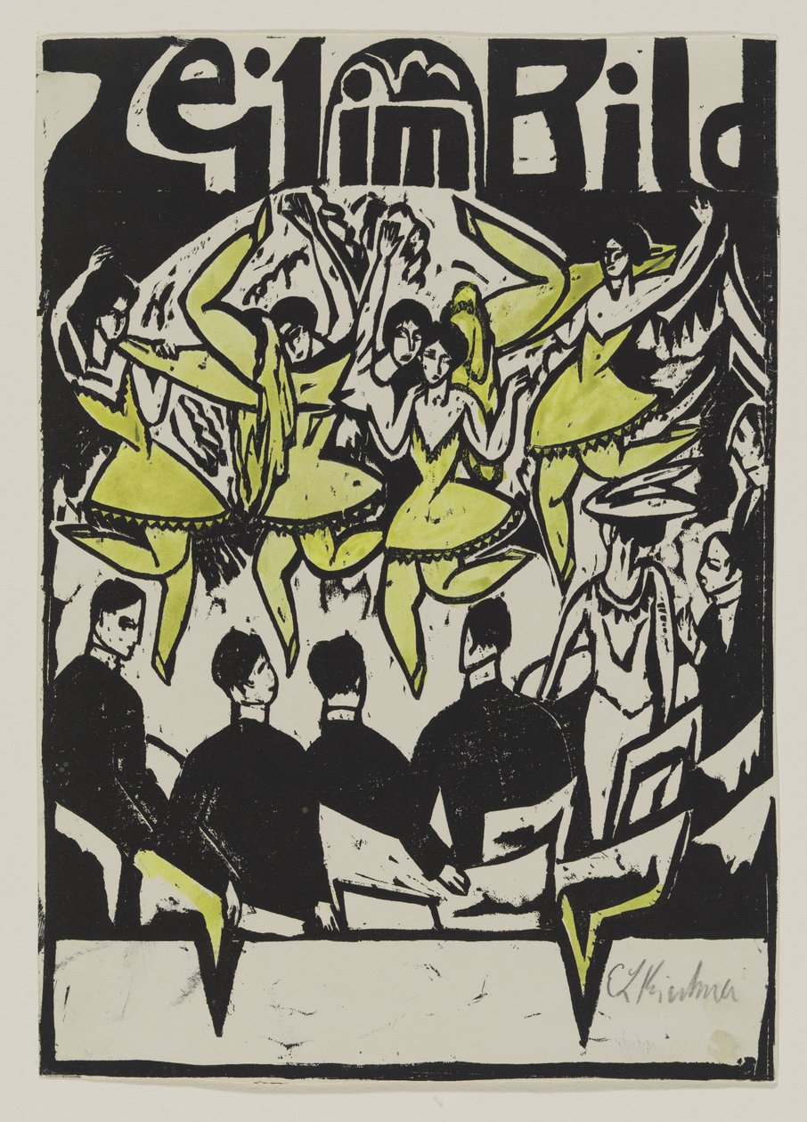 Dansere i ispaladset, 1912 af Ernst Ludwig Kirchner
