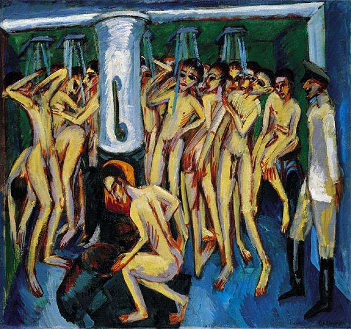 Soldatens bad af Ernst Ludwig Kirchner