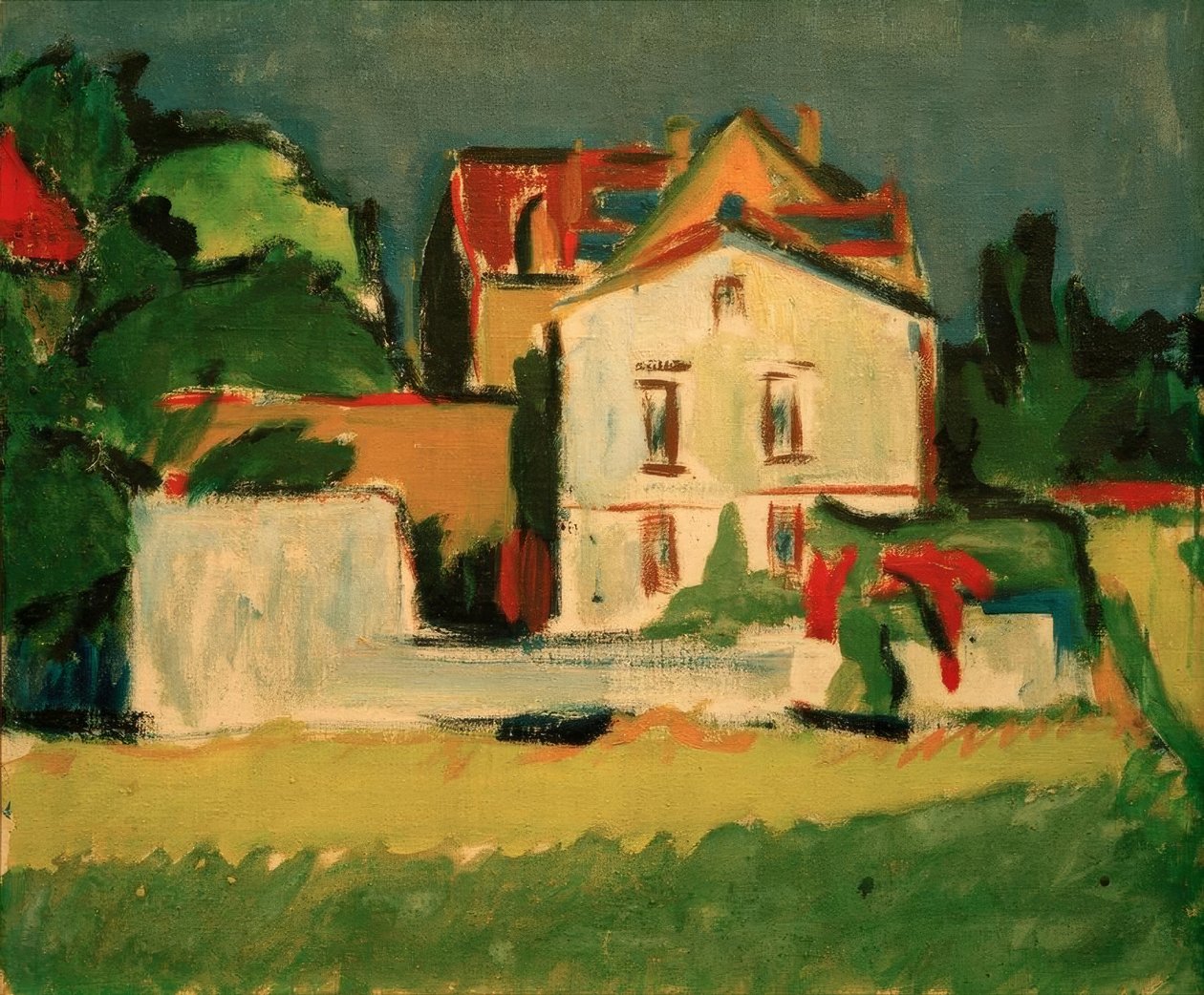 Det Hvide Hus (Moritzburg House) af Ernst Ludwig Kirchner