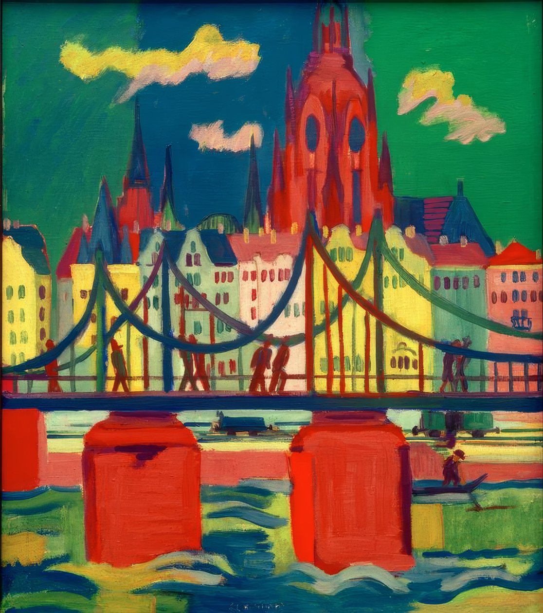 Frankfurt domkirke af Ernst Ludwig Kirchner