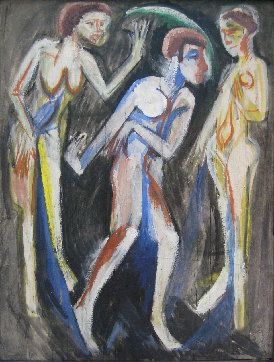 Dansen mellem kvinderne af Ernst Ludwig Kirchner