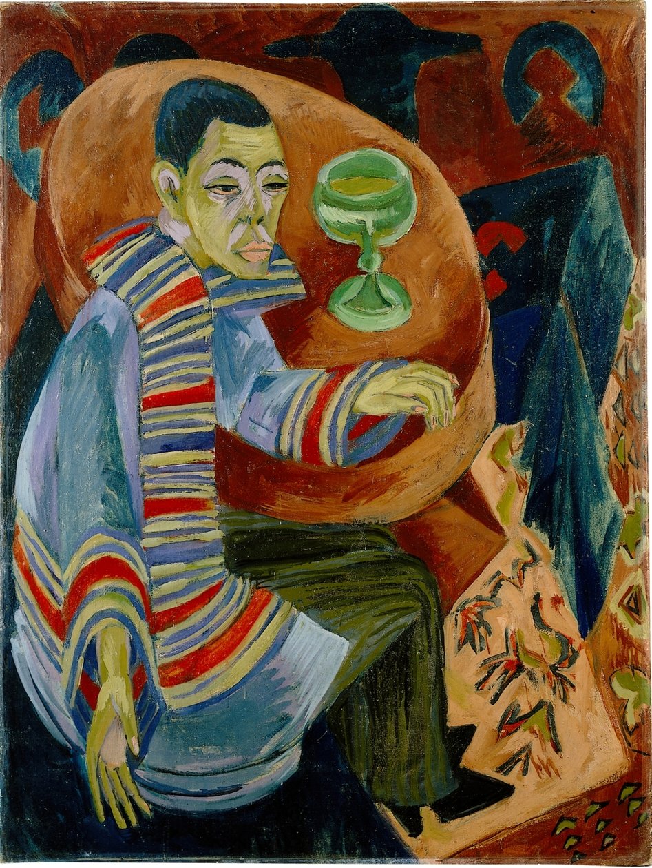 Drikkeren (selvportræt) af Ernst Ludwig Kirchner