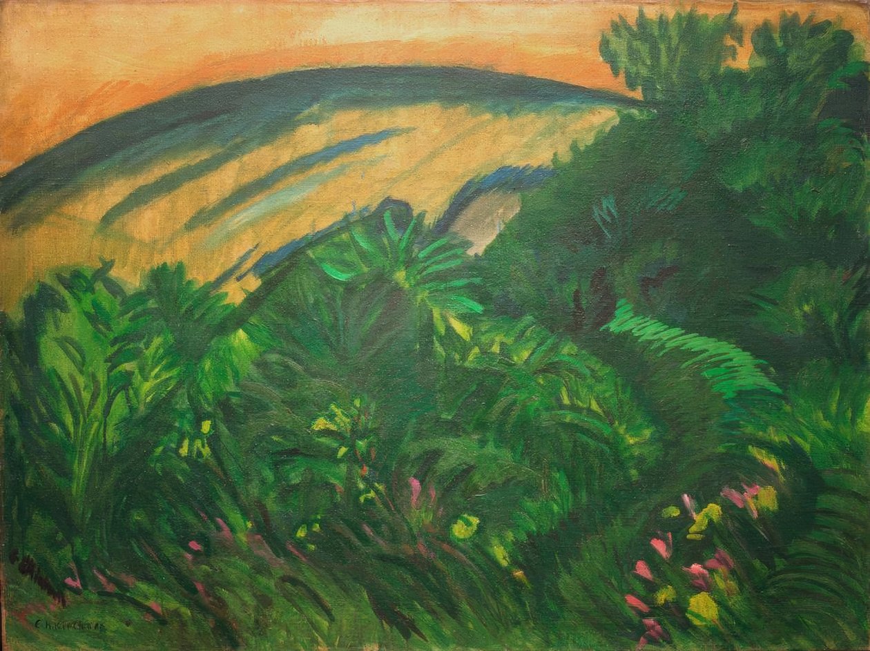 Klitter og hav af Ernst Ludwig Kirchner
