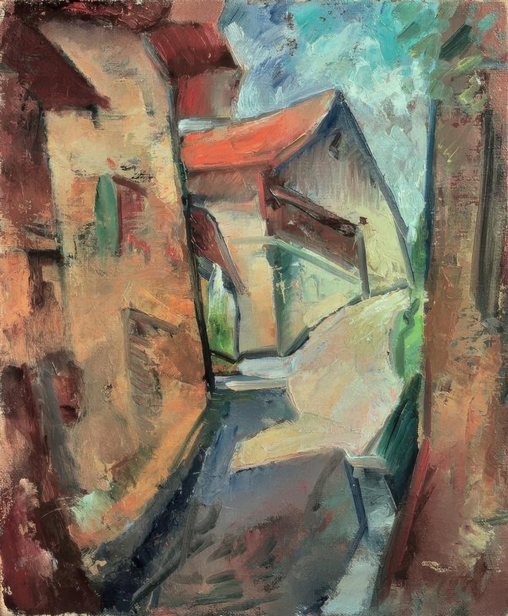 Landsby af Ernst Ludwig Kirchner