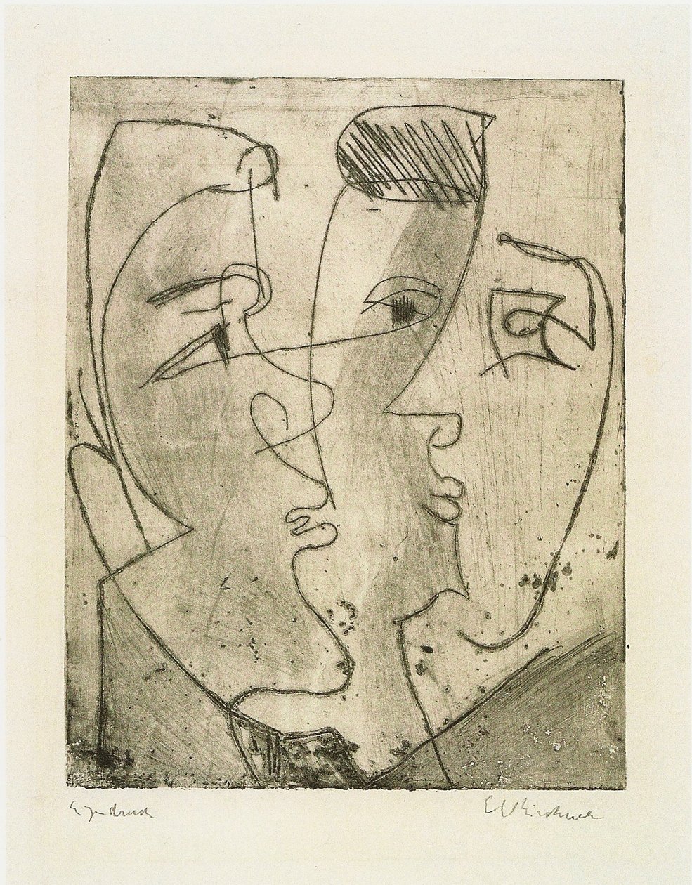 Tre ansigter af Ernst Ludwig Kirchner