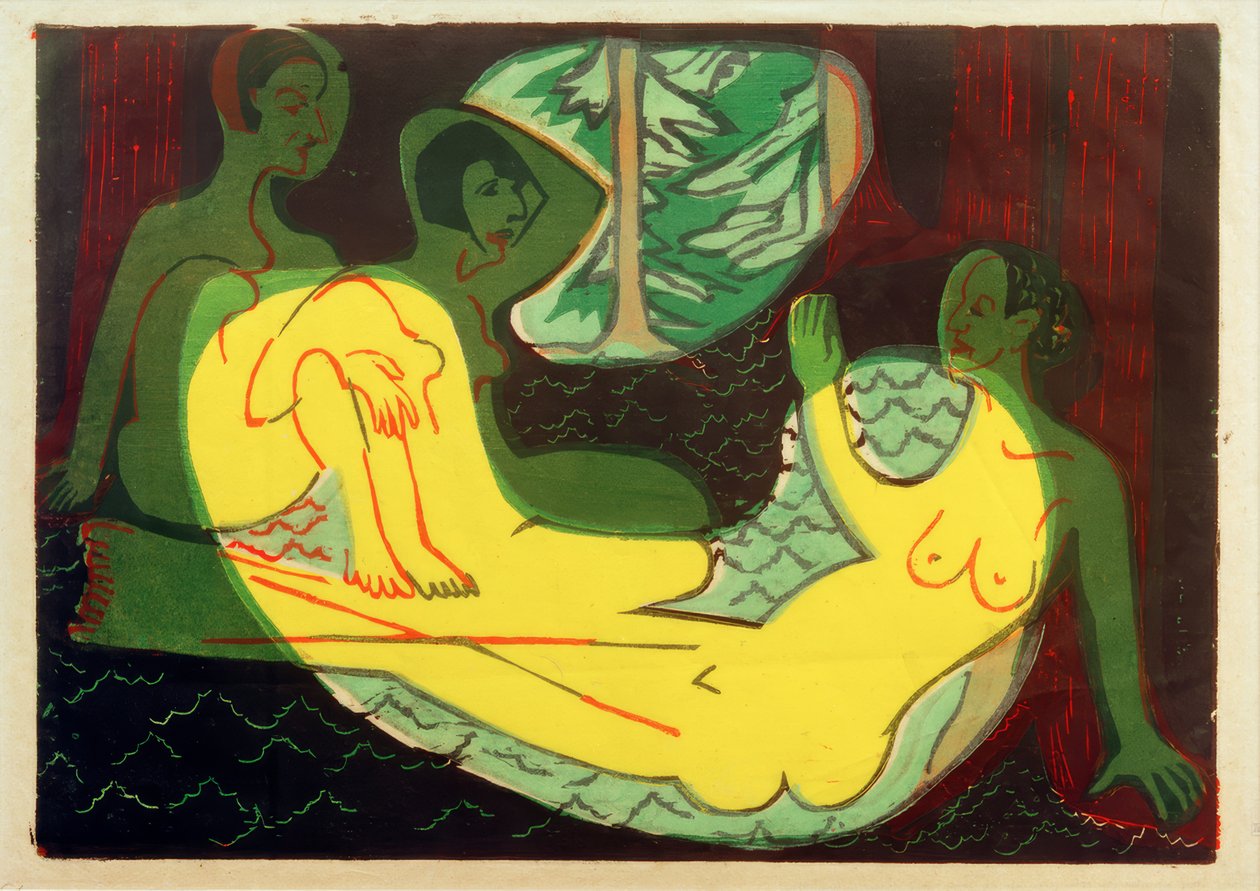 E.L. Kirchner, Tre nøgenbilleder i skoven af Ernst Ludwig Kirchner