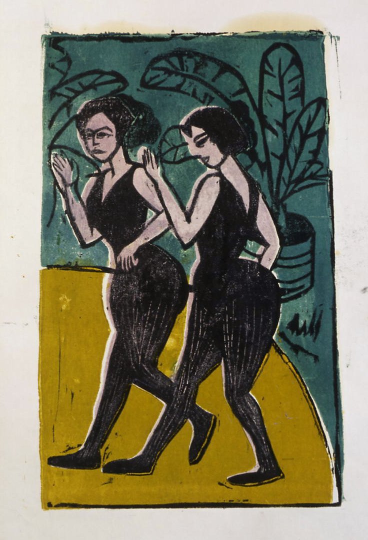 Englische Stepptänzerinnen af Ernst Ludwig Kirchner