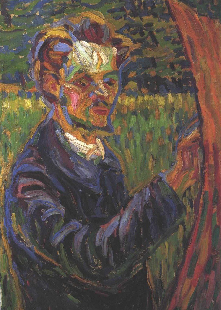 Erich Heckel ved staffeliet af Ernst Ludwig Kirchner