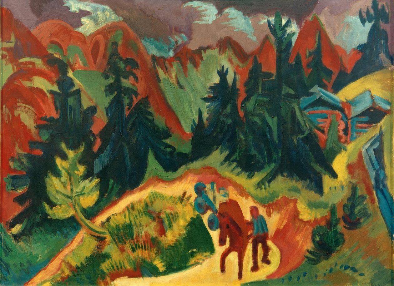 Bjerglandskab af Ernst Ludwig Kirchner