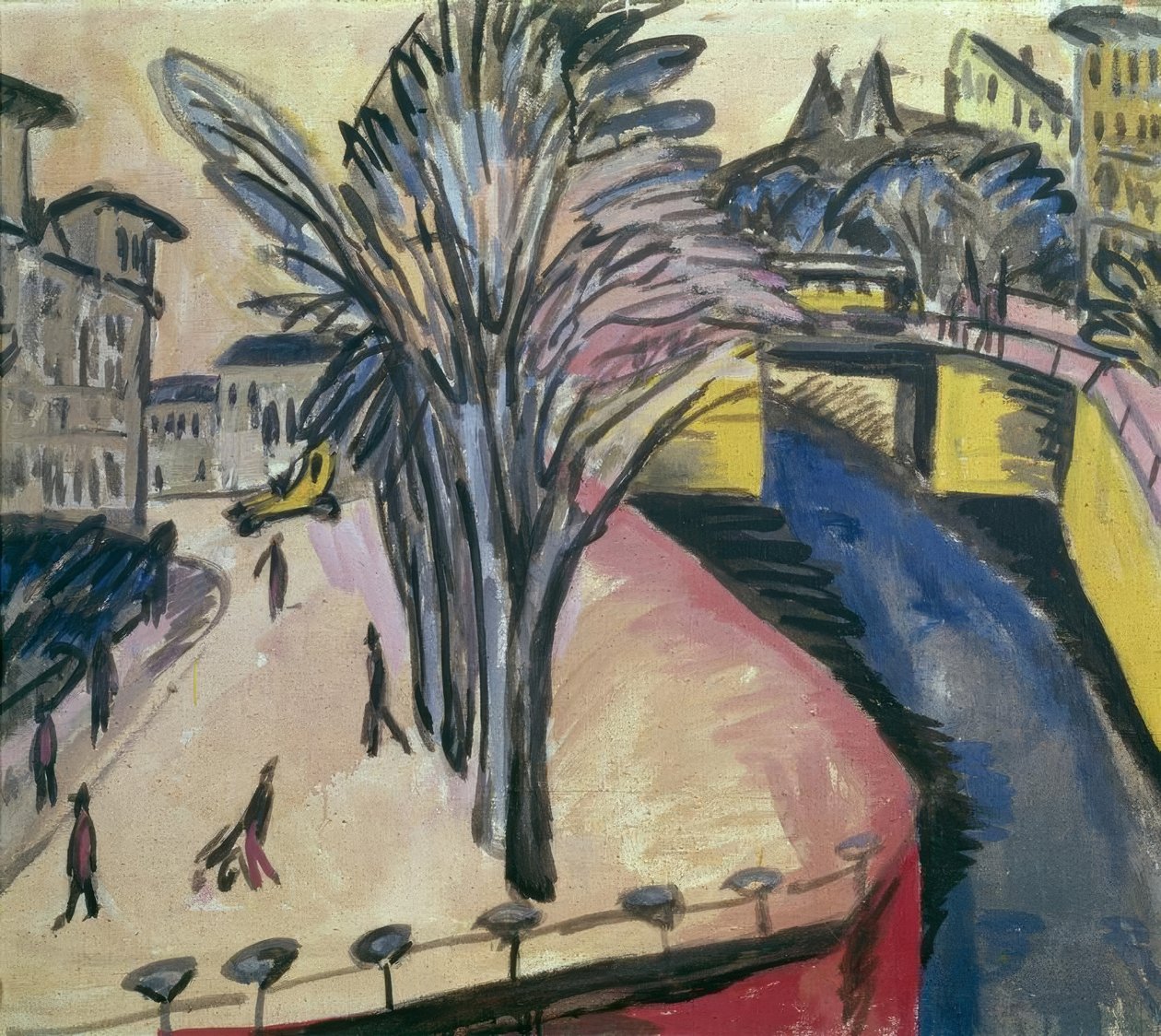 Gul engleløb af Ernst Ludwig Kirchner