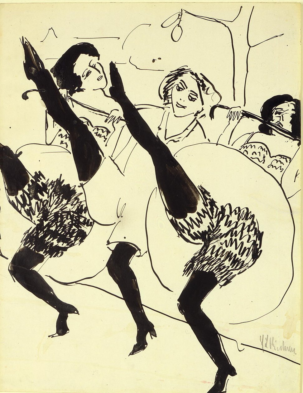 Hamburg dansere af Ernst Ludwig Kirchner